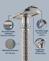 Oliworks | M3teorite-Stainless Steel Razor