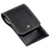 Trousse de manucure 3 pièces en cuir noir Dovo