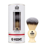 Kent | MEDIUM SYNTHETIC IVORY WHITE SHAVING BRUSH