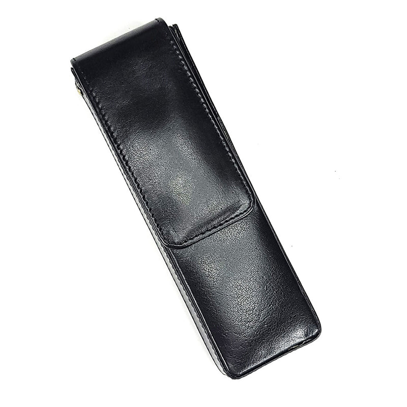 Girologio Leather | 2 Pen Magnetic Case - Black