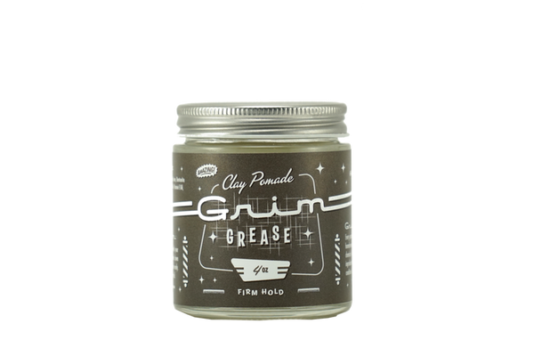 Grim Grease Pomade | Firm Hold WaterBased Clay Pomade