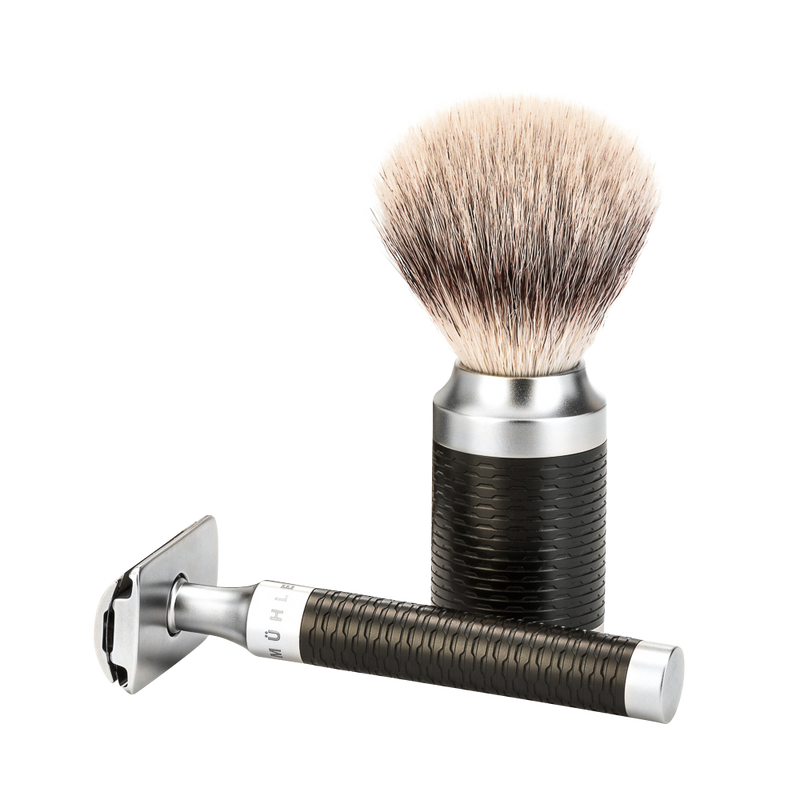 Muhle | ROCCA 3-Piece Shaving Set Stainless Steel / Black