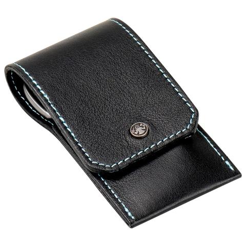 Dovo Black Leather 3-Piece Manicure Set