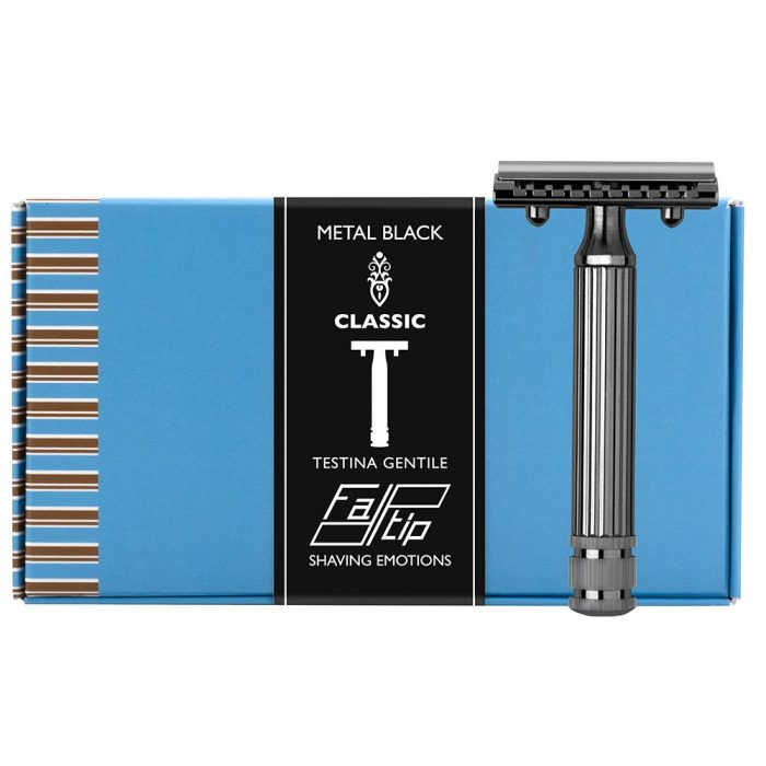 Fatip | Testina Gentile DE Safety Razor – Grande Black Chrome