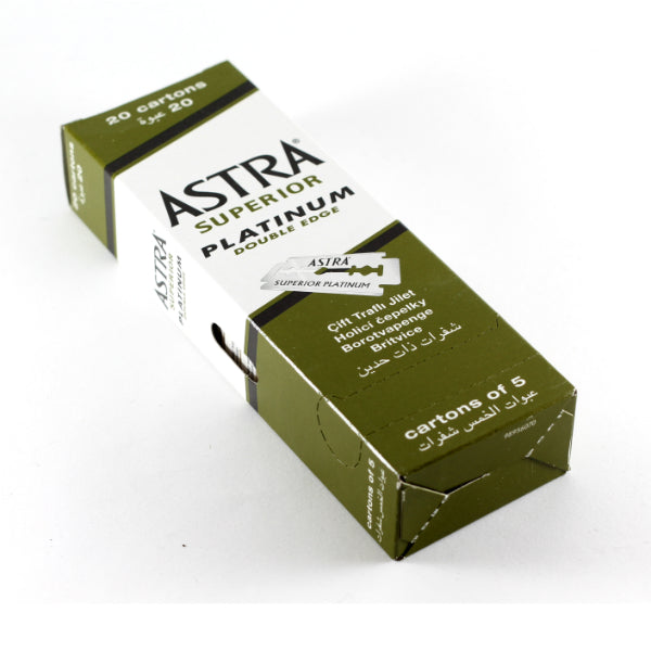 100 Astra Double Edge Razor Blades (Made in India)