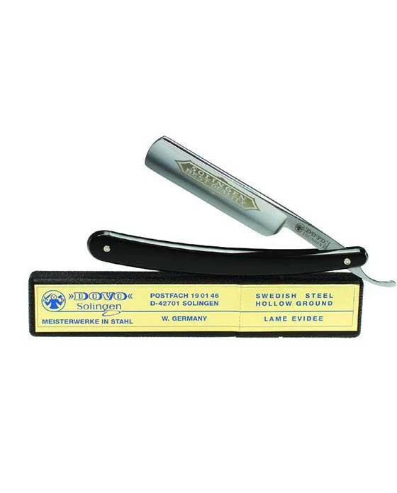 Dovo | “Classic” Straight Razor, Black Handle, 5/8″ (Shave Ready)