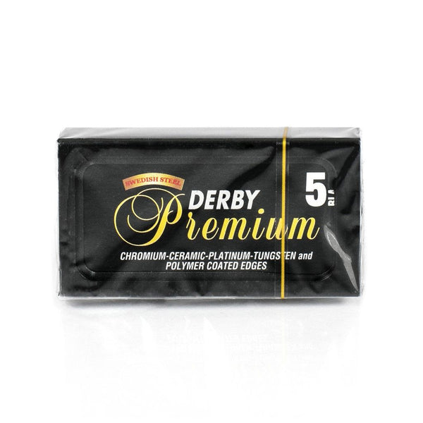 Derby Premium Double-Edge Stainless Safety Razor Blades, 5 blades