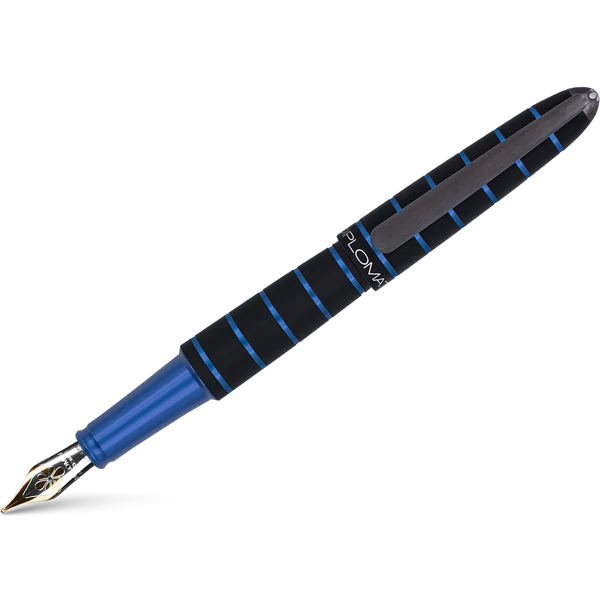 Diplomat | Elox Ring Fountain Pen - Blue (Fine)