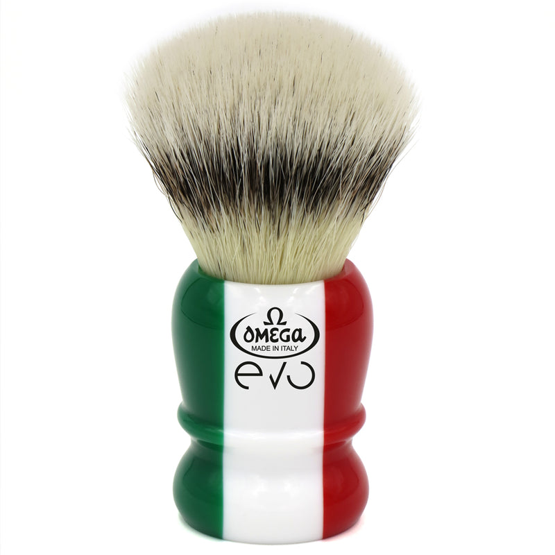 Omega | EVO Synthetic Shaving Brush Special Italian Flag- E1882