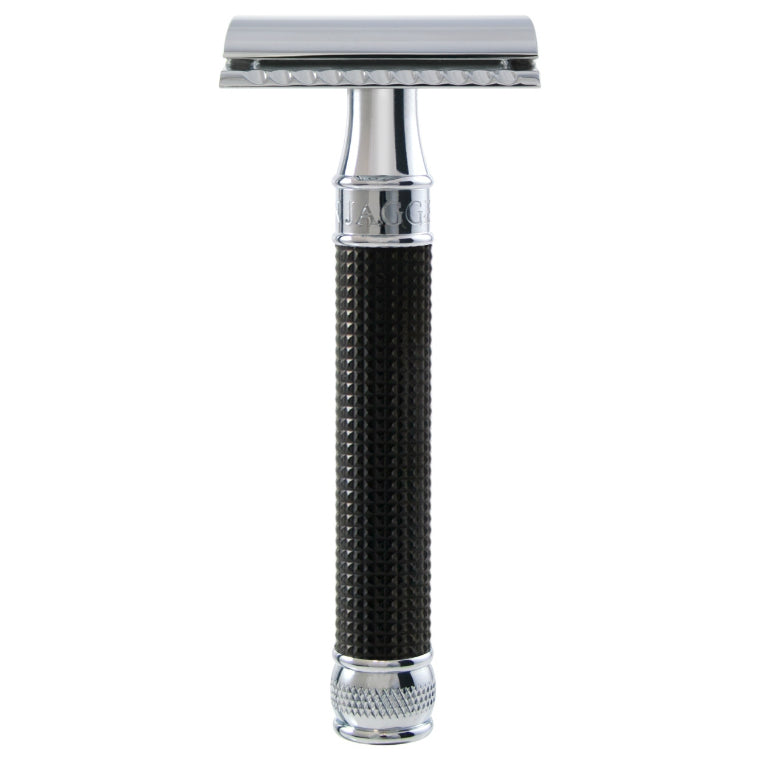 Edwin Jagger DE3DBC15bl Safety Razor – 3D Laser Black Chrome