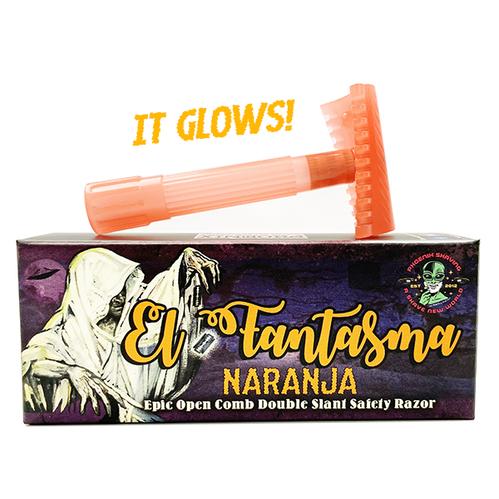 Phoenix Shaving | El Fantasma "Naranja" EPIC Open Comb Double Slant Safety Razor