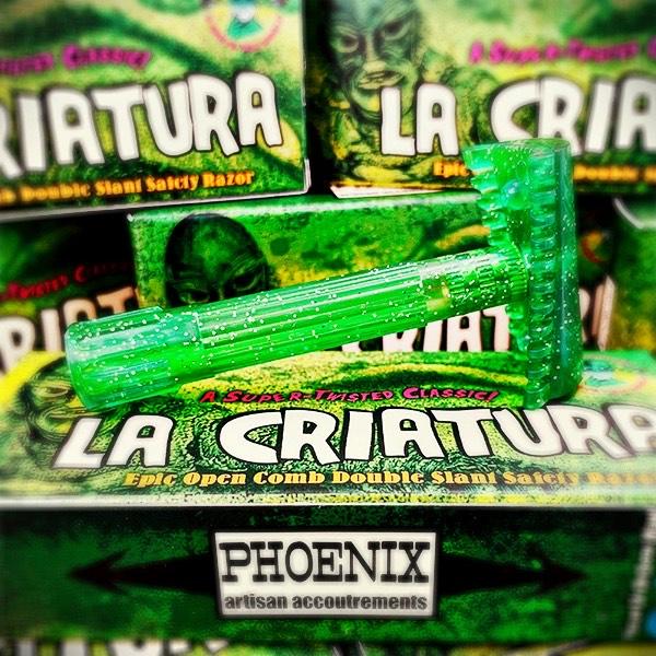 Phoenix Shaving | La Criatura Open Comb Double Slant Safety Razor | Twisted Shave Tech | Spark-Tacular!