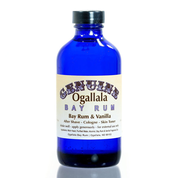 Genuine Ogallala Double Strength Bay Rum & Vanilla Aftershave, 8oz