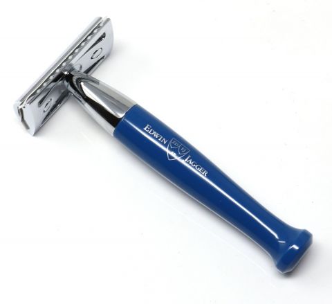 Edwin Jagger | Blue Chrome Plated DE Safety Razor