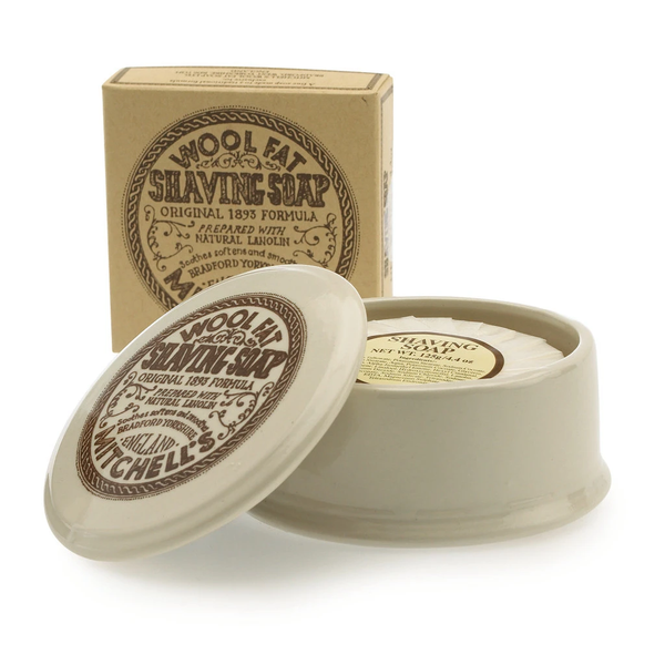 Mitchell’s | Original Wool Fat Shaving Soap in Ceramic Bowl 125g