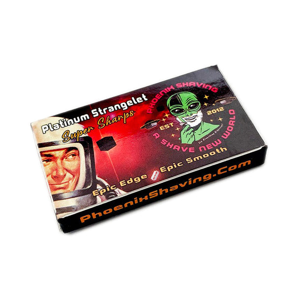 Phoenix Shaving | Platinum Strangelet Super Sharps Double Edge Blades | Pack of 5