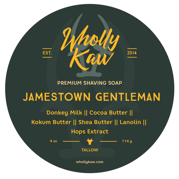 Wholly Kaw | Jamestown Gentleman Tallow Shaving Soap