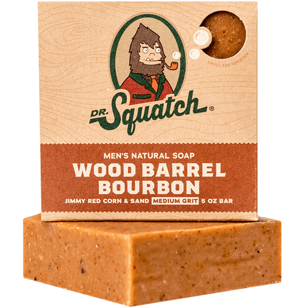 Dr. Squatch | Wood Barrel Bourbon Bar Soap