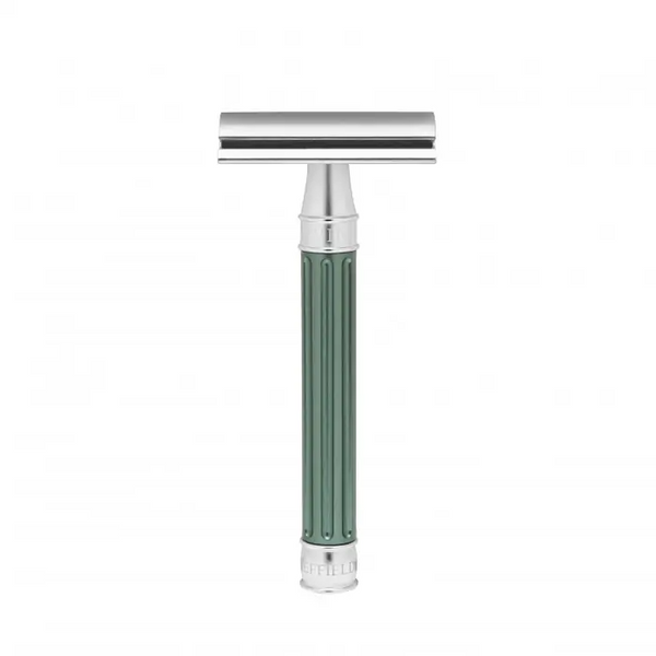 Edwin Jagger 3ONE6 Stainless Steel Green DE Safety Razor