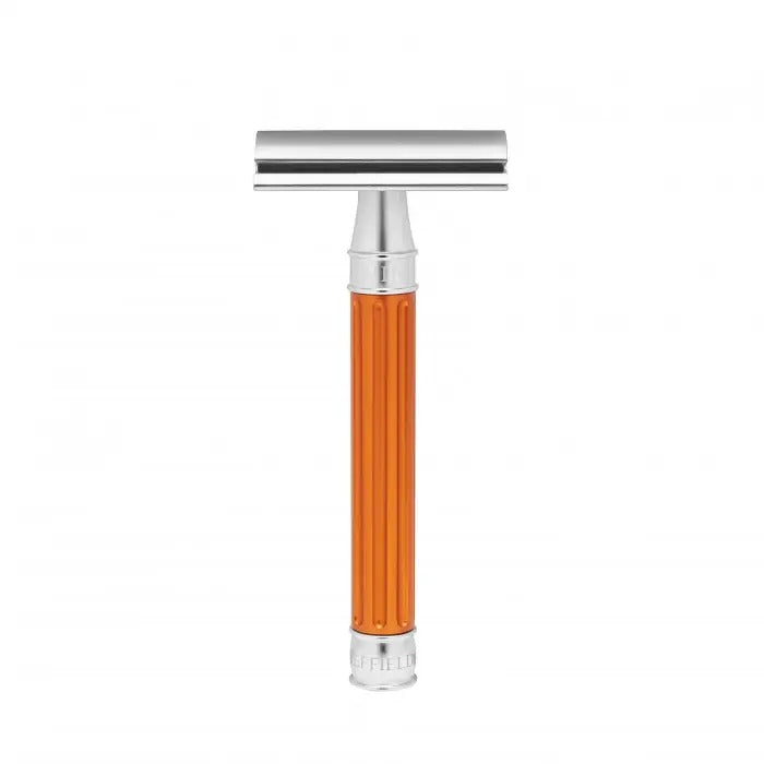Edwin Jagger 3ONE6 Stainless Steel Orange DE Safety Razor