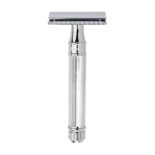 Edwin Jagger DE89LBL Lined Chrome Safety Razor