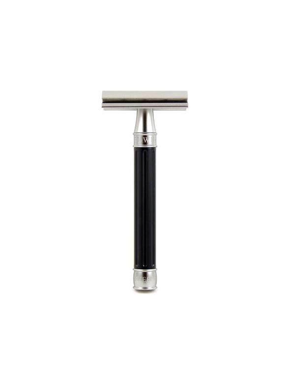 Edwin Jagger 3ONE6 Stainless Steel Black DE Safety Razor