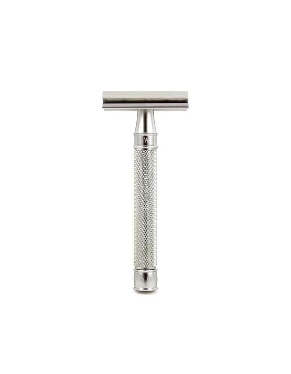 Edwin Jagger 3ONE6 Stainless Steel Knurled DE Safety Razor