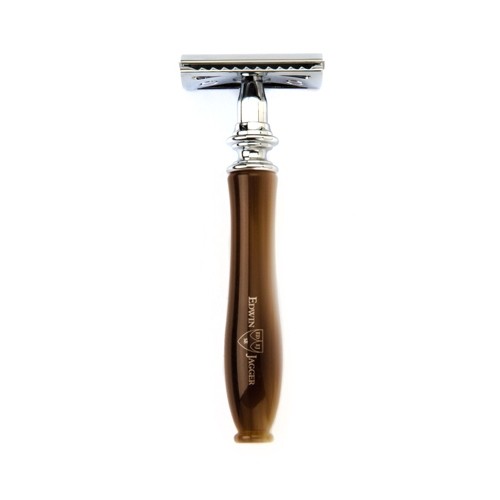 Edwin Jagger Chatsworth Classic Double-Edge Razor in Imitation Light Horn