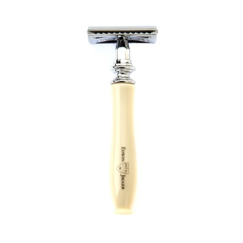 Edwin Jagger Chatsworth Classic Double-Edge Razor in Ivory