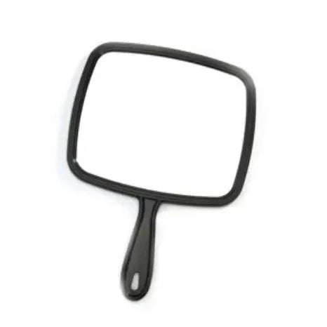 Large Mirror with Black Handle