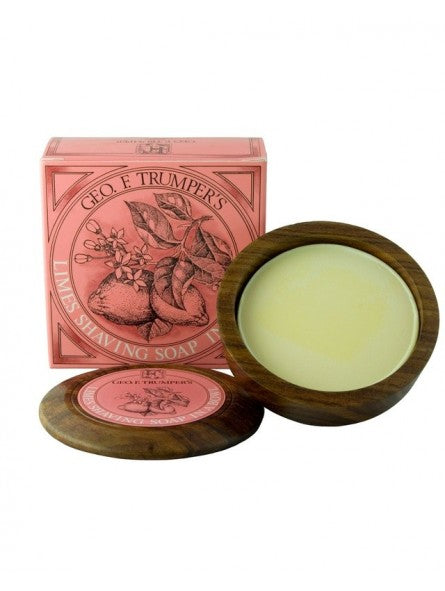 Geo. F. Trumper | Lime Hard Shaving Soap Wooden Bowl