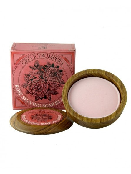 Geo. F. Trumper | Roses Hard Shaving Soap Wooden Bowl