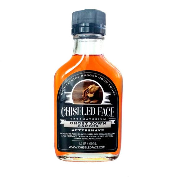 Chiseled Face Ghost Town Barber Aftershave Splash