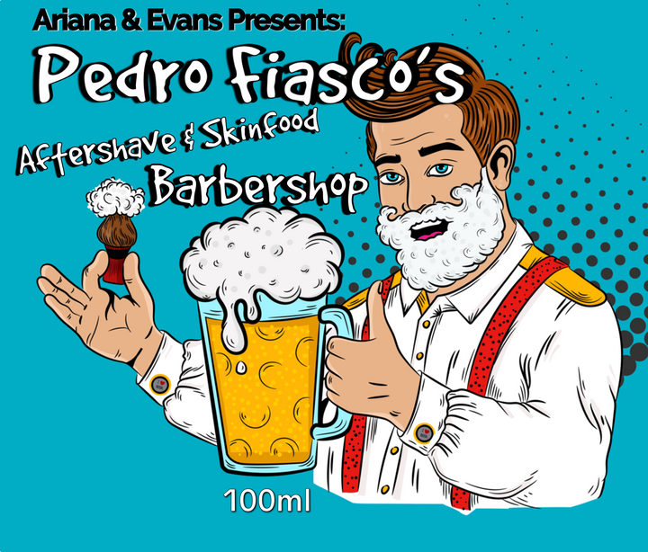 Ariana & Evans |  Pedro Fiasco Barbershop Aftershave Splash