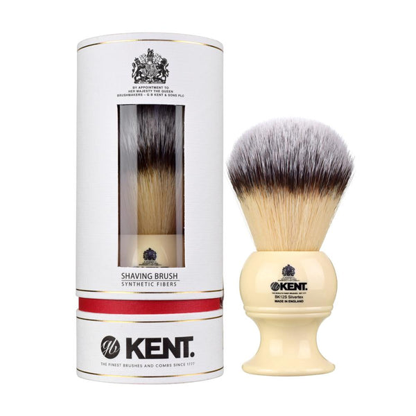 Kent | EXTRA Large SYNTHETIC IVORY WHITE SHAVING BRUSH