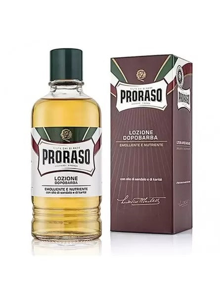 Proraso | Red Aftershave Lotion Splash In 400ml Barber Sized Bottle (Sandalwood)