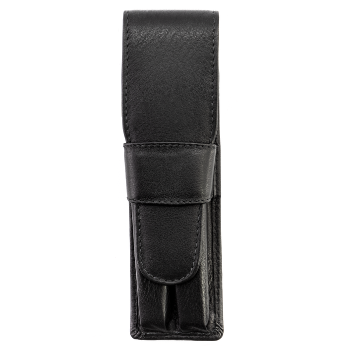 Girologio Leather | 2 PEN CASE - Black