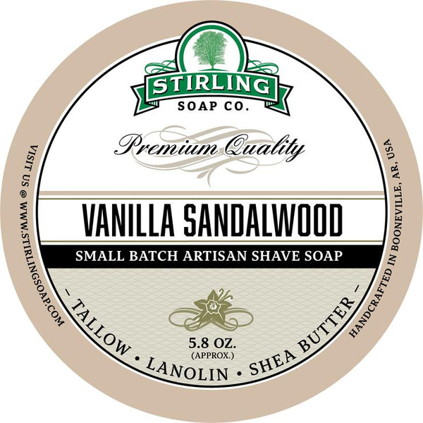 Stirling Soap Co. | Vanilla Sandalwood - Shave Soap