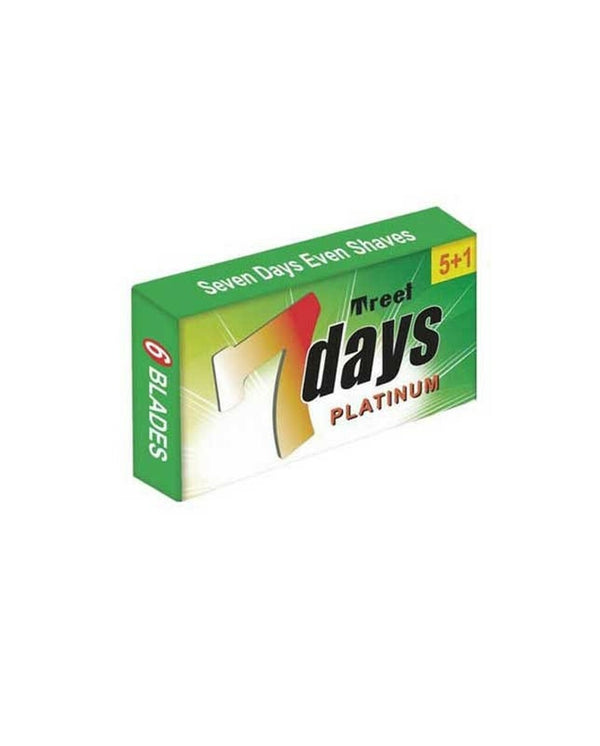 Treet | 7 days Platinum Double Edge Razor Blades , 5 Blades
