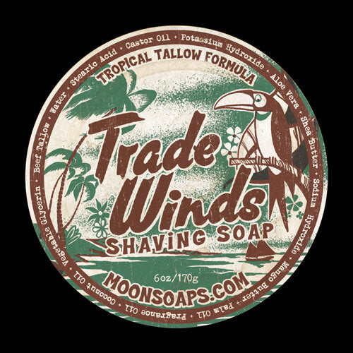 Moon Soaps | Trade Winds Shaving Soap