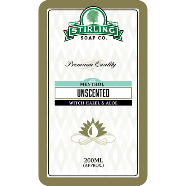 Stirling Soap Co. | Unscented with Menthol Witch Hazel & Aloe Toner