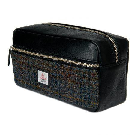Bonte Moon | Harris Tweed – Dopp Kit – Toiletry Bag – Dark Sage