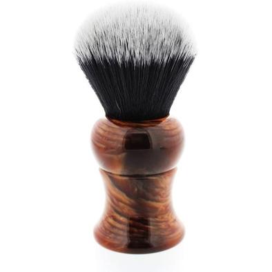 Yaqi Mixed Red Handle Tuxedo Synthetic Shaving Brush